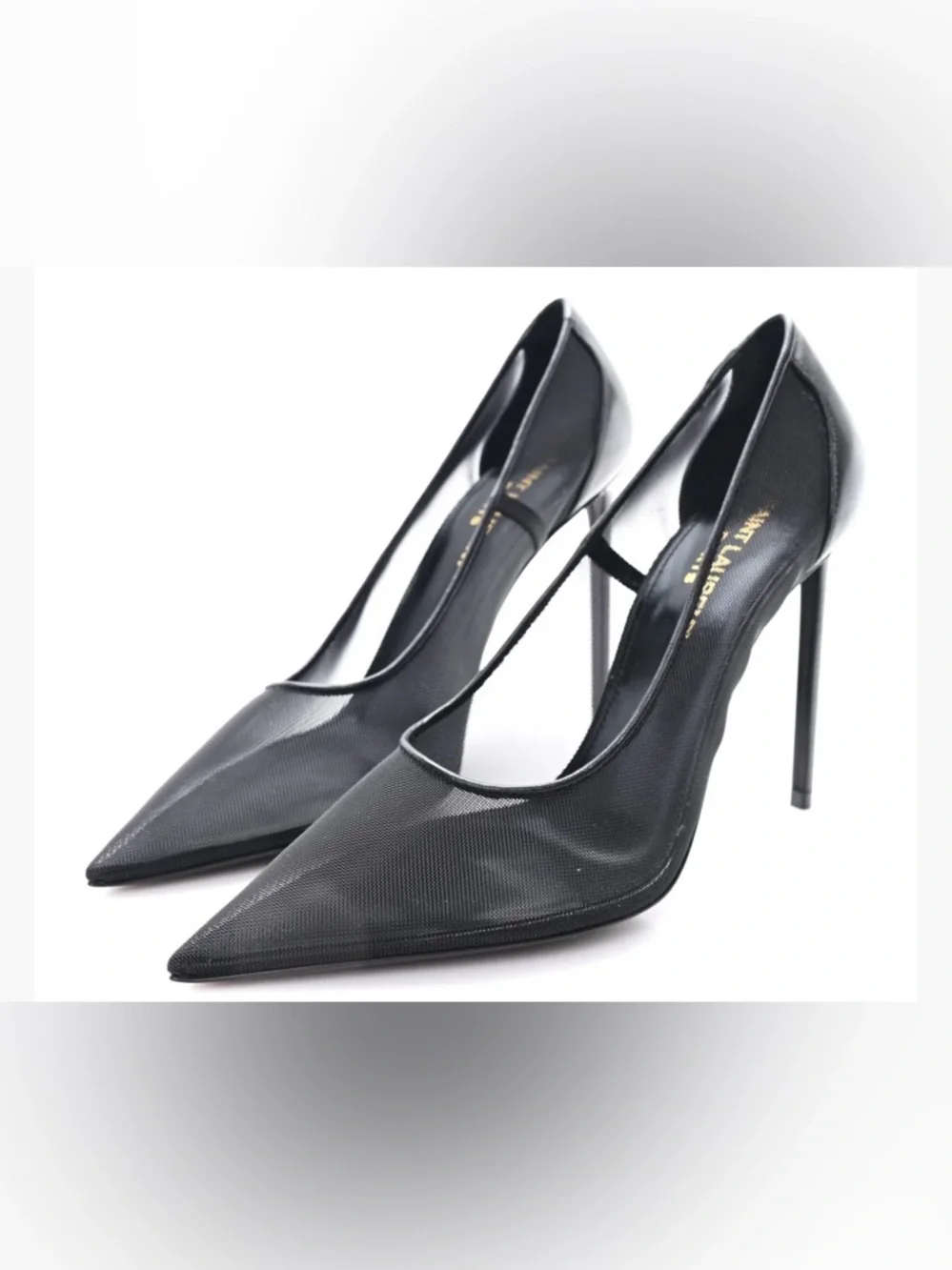 YSL Mesh 105 Anja Pumps Black - Picture 3 of 12